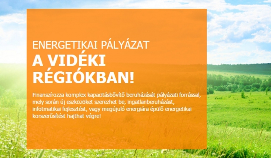 Meg&uacute;jul&oacute; energi&aacute;val megval&oacute;sul&oacute; &eacute;p&uuml;letenergetikai fejleszt&eacute;sek t&aacute;mogat&aacute;sa a vid&eacute;ki r&eacute;gi&oacute;kban