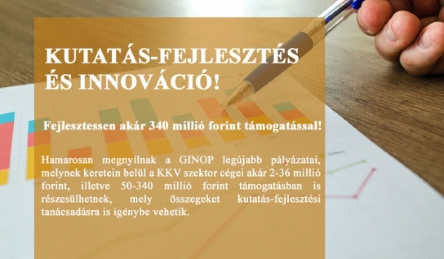 KKV-k kutat&aacute;s-fejleszt&eacute;si szolg&aacute;ltat&aacute;sainak, valamint m&aacute;rka &eacute;s arculattervez&eacute;si tev&eacute;kenys&eacute;geinek t&aacute;mogat&aacute;sa