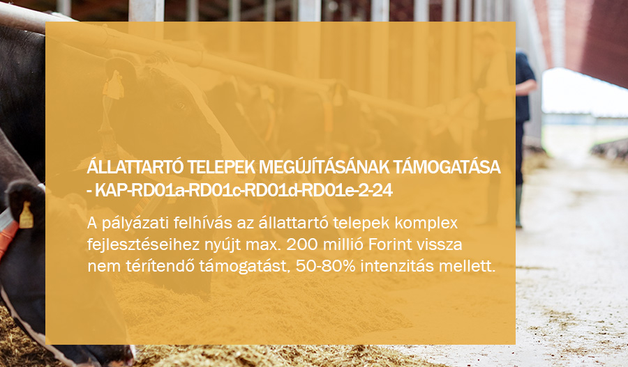 KAP-RD01a-RD01c-RD01d-RD01e-2-24 - &Aacute;llattart&oacute; telepek meg&uacute;j&iacute;t&aacute;s&aacute;nak t&aacute;mogat&aacute;sa