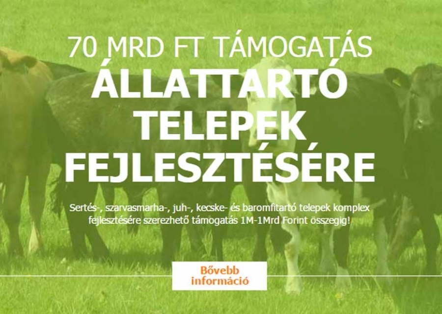 5 &uacute;j p&aacute;ly&aacute;zati ki&iacute;r&aacute;s &aacute;llattart&oacute; telepek fejleszt&eacute;s&eacute;re - 70Mrd keret&ouml;sszeggel